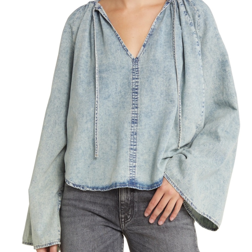 🆕 Frame Denim Blue Women's Top. NWT. Medium.